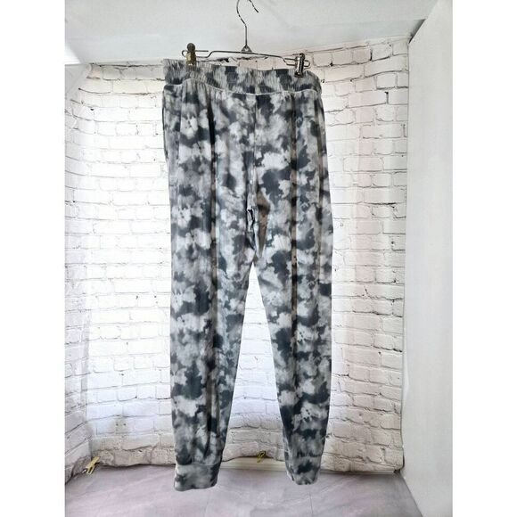 Jaclyn Apparel Womens Size Large Grey Tie Dye Jogger Lounge Pants - Picture 4 of 5